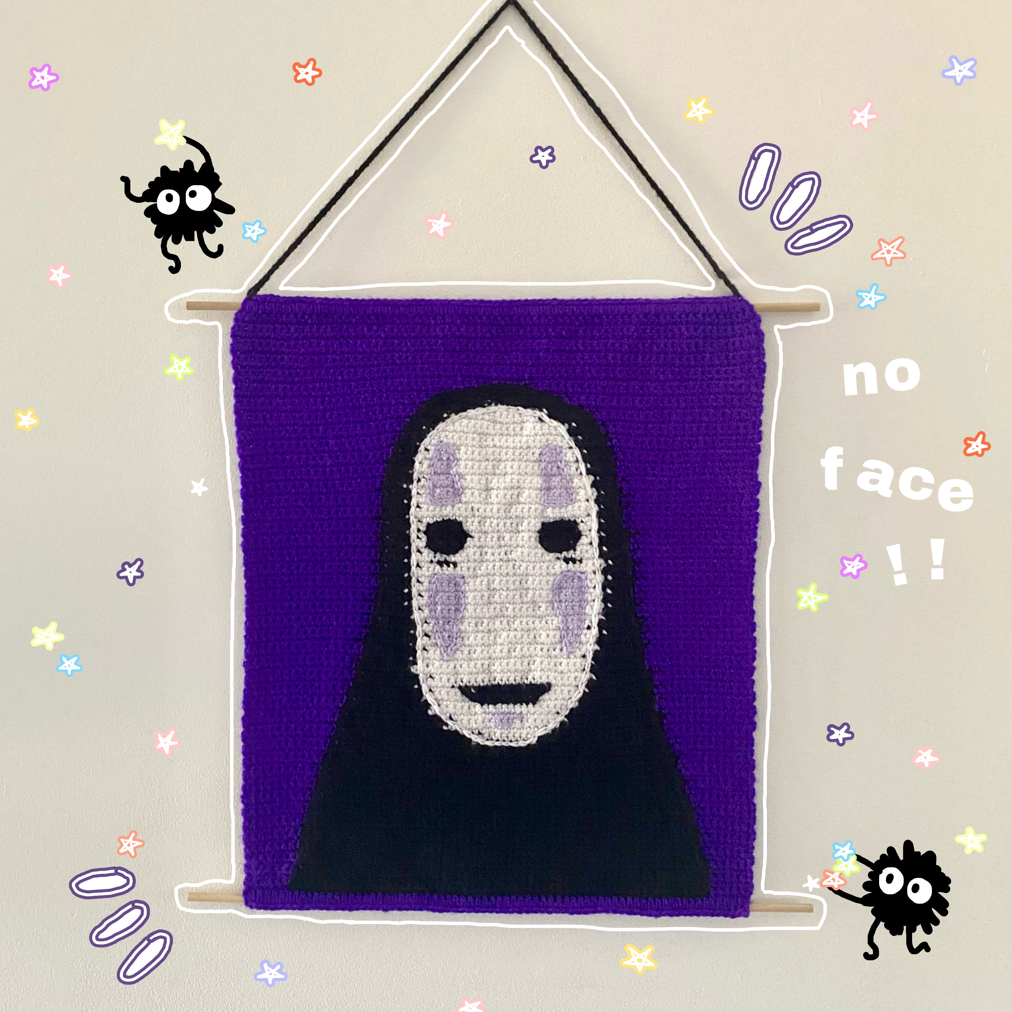 no face tapestry