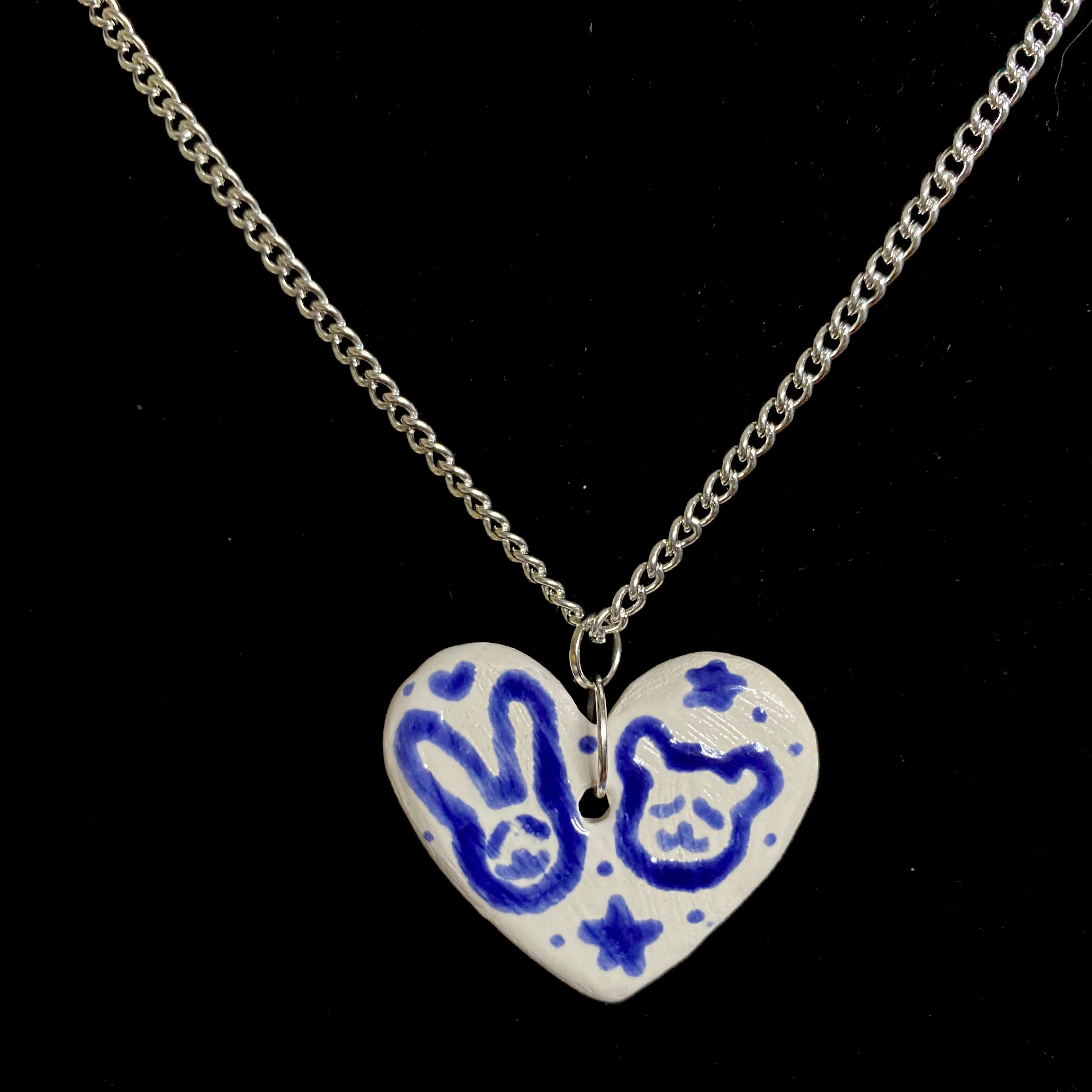 bunny & bear necklace