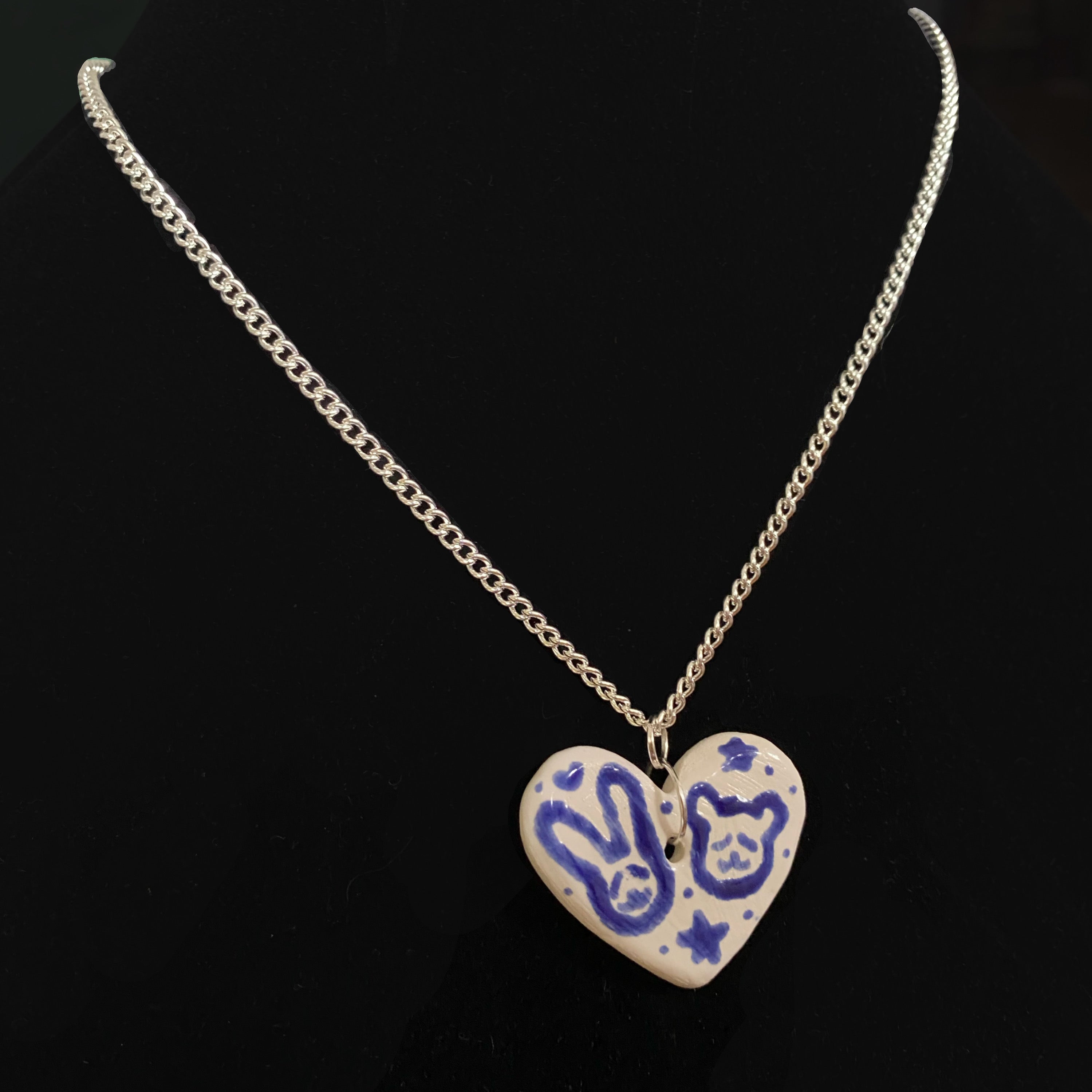 bunny & bear necklace